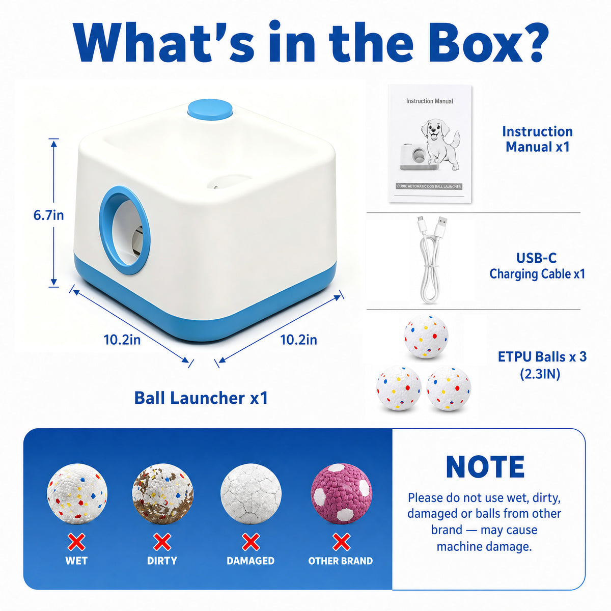 CyberPaws automatic dog ball launcher for indoor and outdoor fetch play