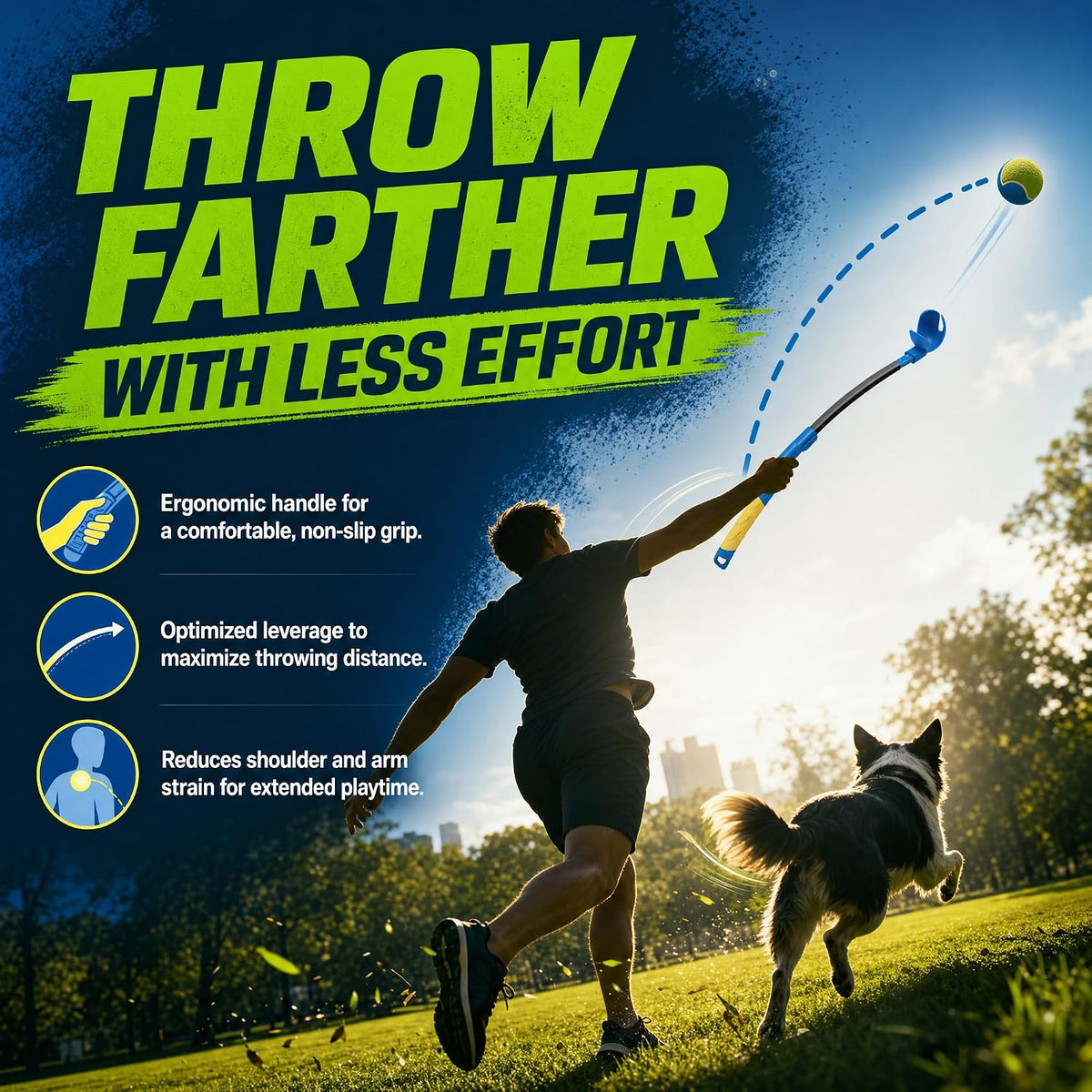 CyberPaws retractable ball launcher extension lock detail