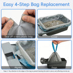 CyberPaws cat litter bags with drawstring closure