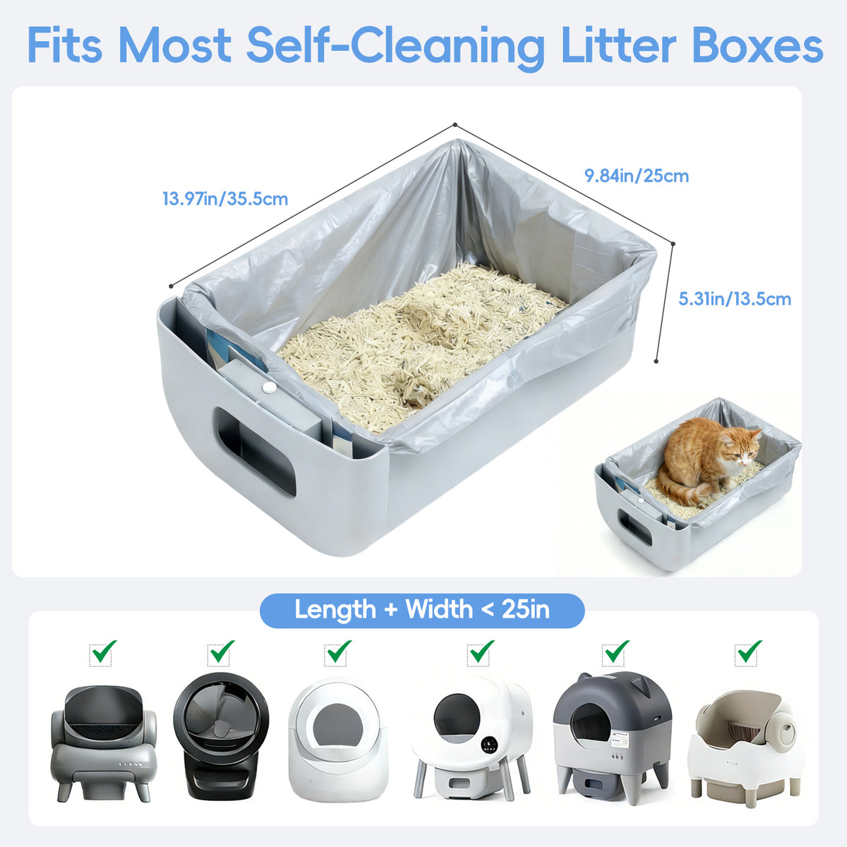 CyberPaws heavy duty cat litter waste bags