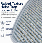 CyberPaws cat litter mat folds for easy litter disposal