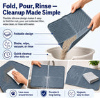 CyberPaws cat litter mat under litter box in home setting