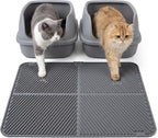 CyberPaws silicone cat litter mat in gray