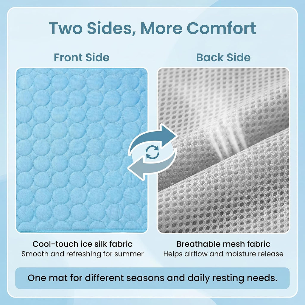 CyberPaws dog cooling mat double-sided fabric design