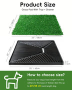 CyberPaws dog grass pad size guide