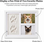 CyberPaws white pet paw print picture frame detail