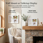 CyberPaws pet paw print picture frame size and layout